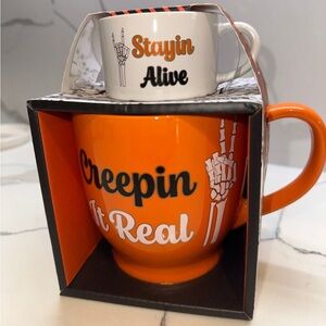 Skeleton Coffee and Espresso Mug Set